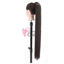 Extensie de par coada cu clema si arici dreapta de 85cm Cod SI66-285 Brunet Natural